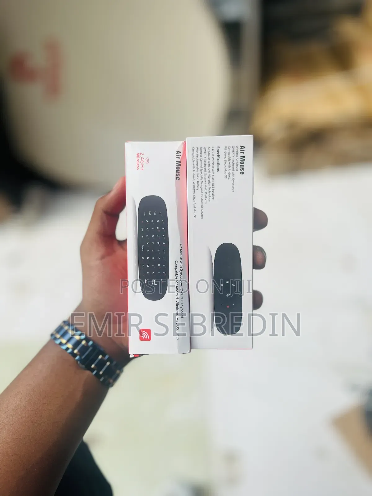 Airmouse Remote With Keyboard (For Smart Tv Smart Box)