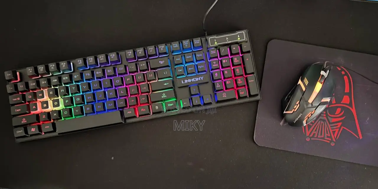 Linmony K-20* Gaming Keyboard and Mouse Combo (With Bonus Mouse Pad)