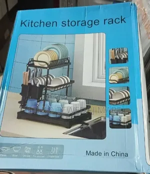 Double Layer Dishes Drainer Dryer Rack || Kitchen Storage Rack