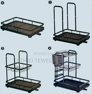 Double Layer Dishes Drainer Dryer Rack || Kitchen Storage Rack