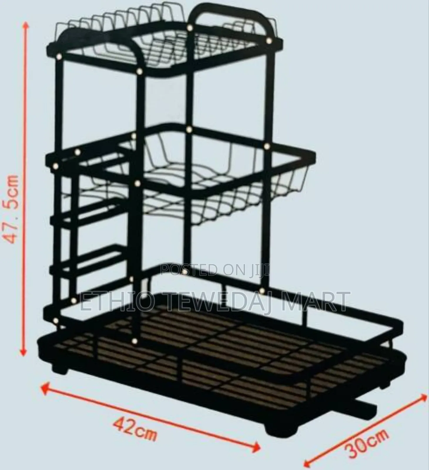 Double Layer Dishes Drainer Dryer Rack || Kitchen Storage Rack