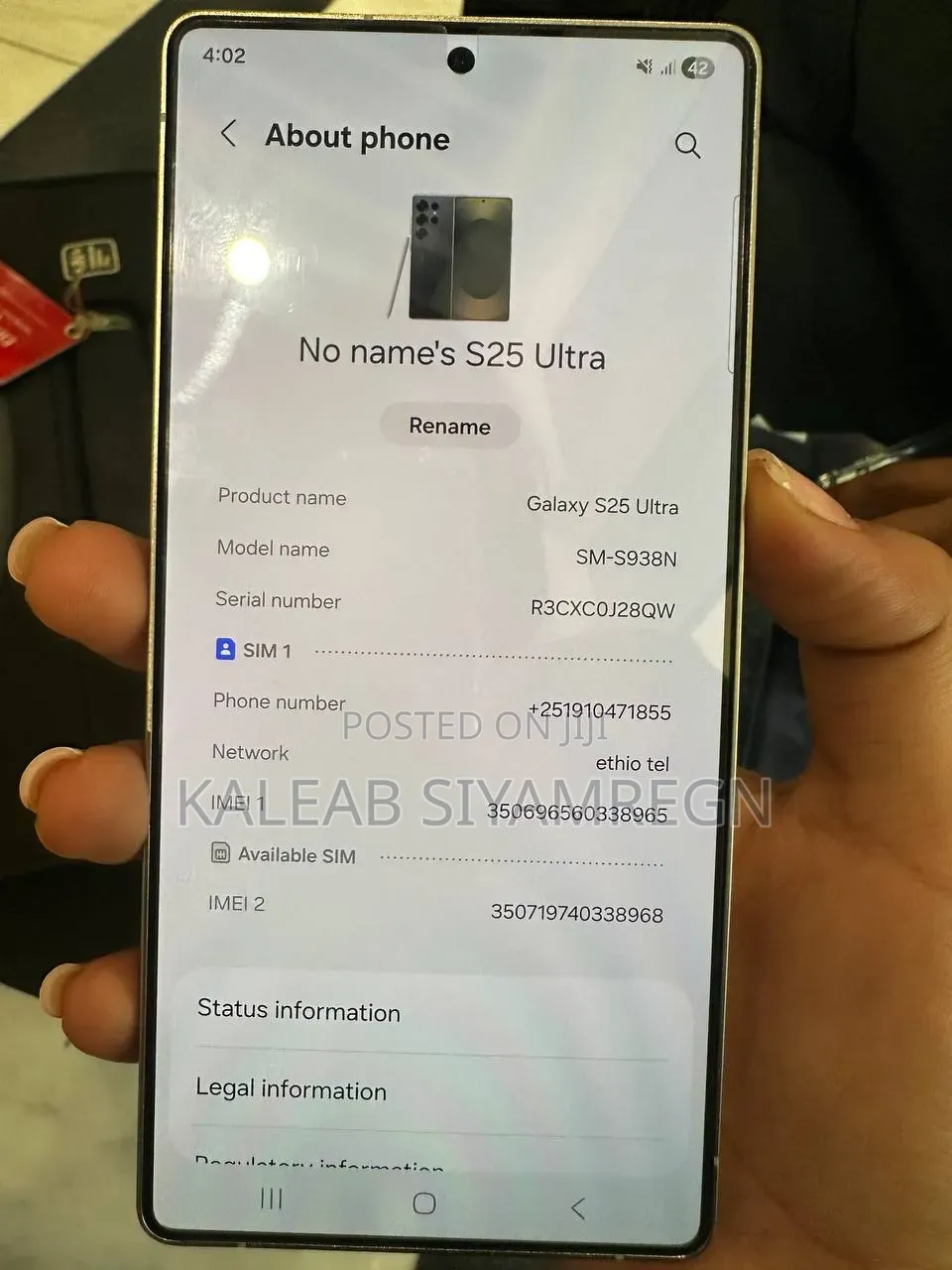 New Samsung Galaxy S25 Ultra 512 GB Black