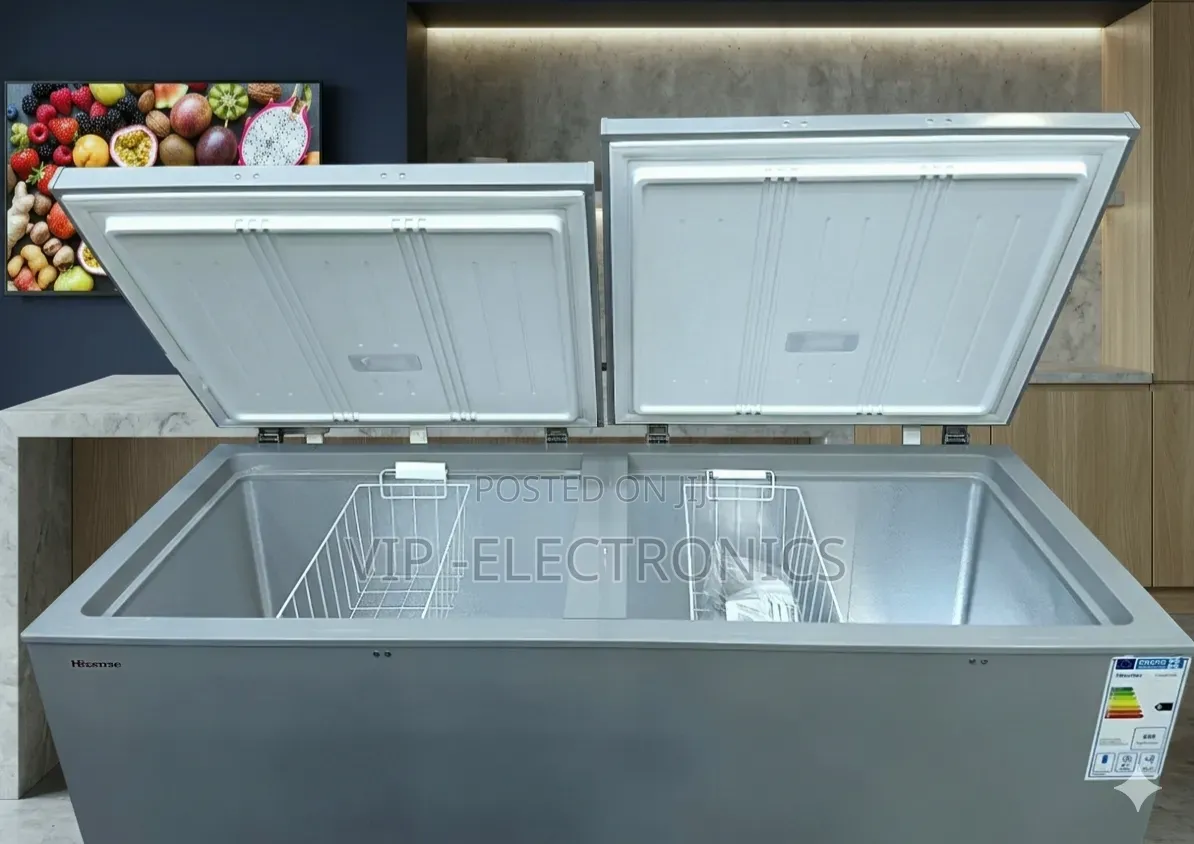 Hisense Double Door Chest Freezer 660 Silver Finish