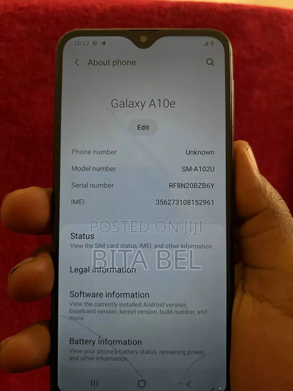 Samsung A10 32 GB Green