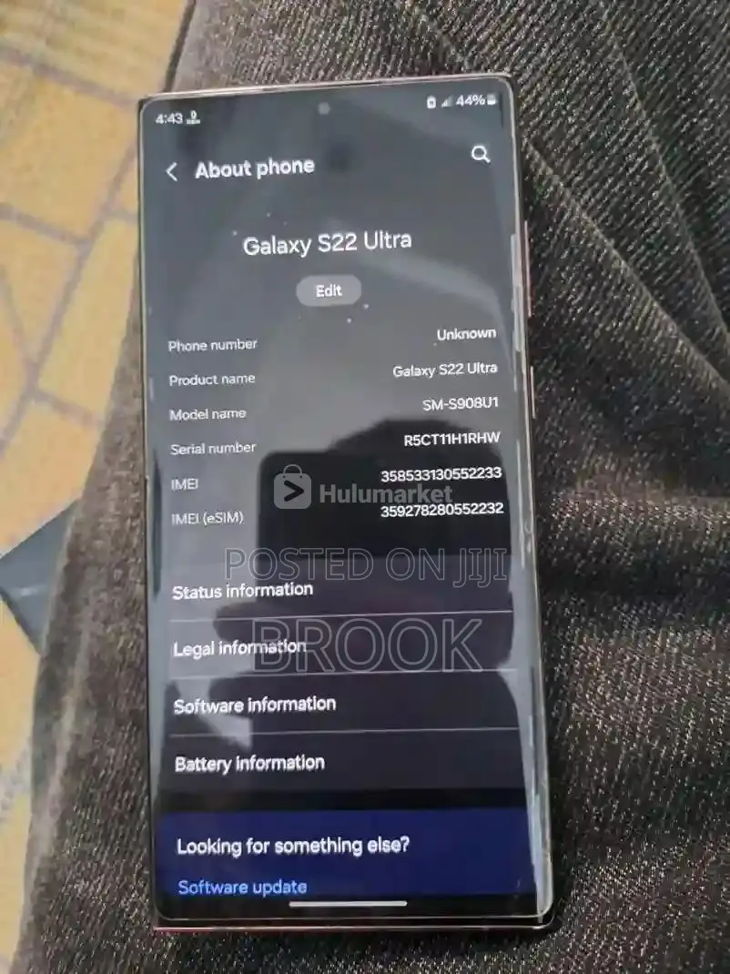 Samsung Galaxy S22 Ultra 128 GB Black