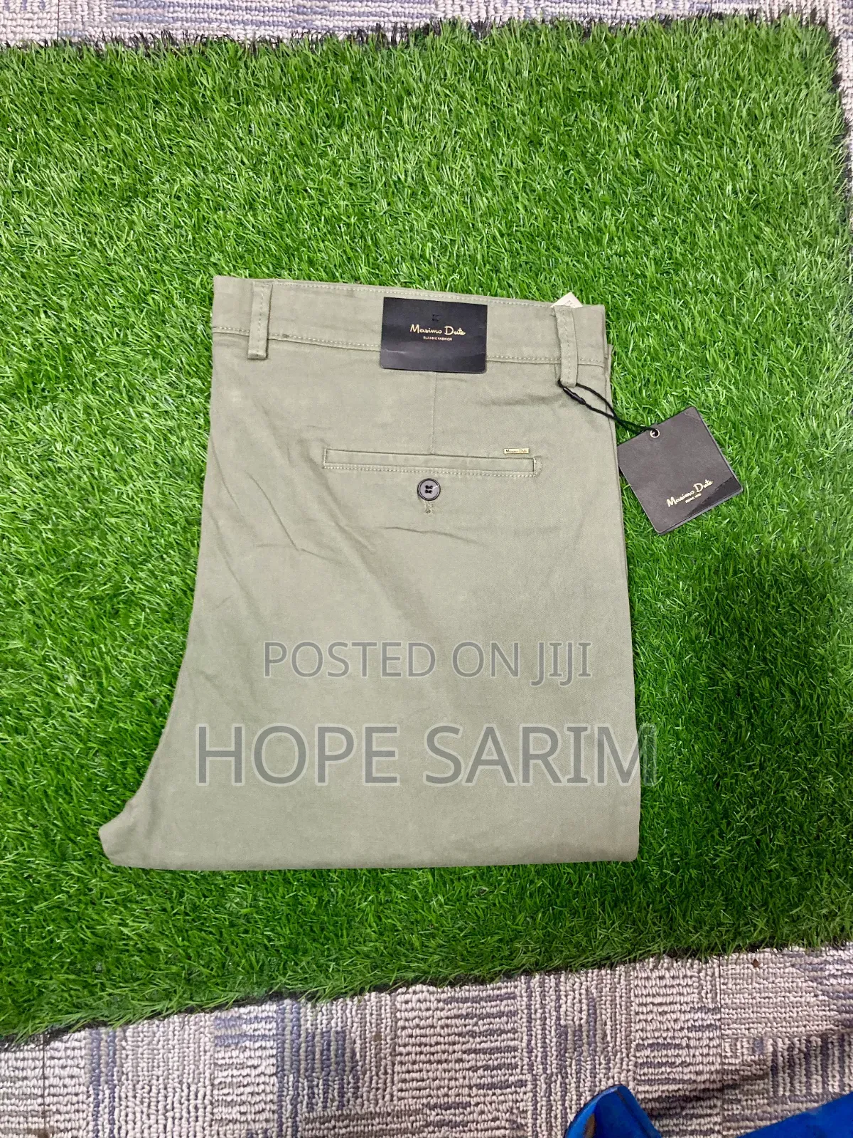 Massimo Dutti Men's Khaki Chino Pants