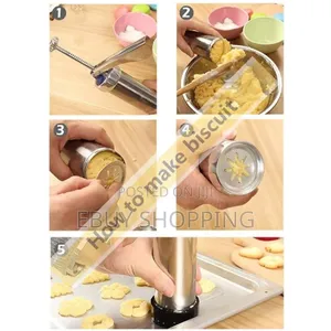 Deluxe Holiday Baking Kit: Cookie Shaper Cream Decorator