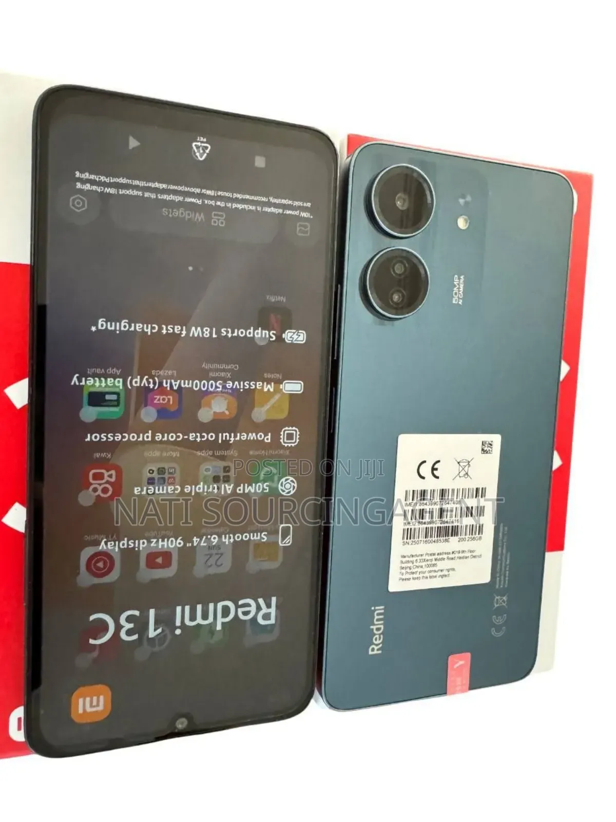 New Xiaomi Redmi 13C 256 GB Black