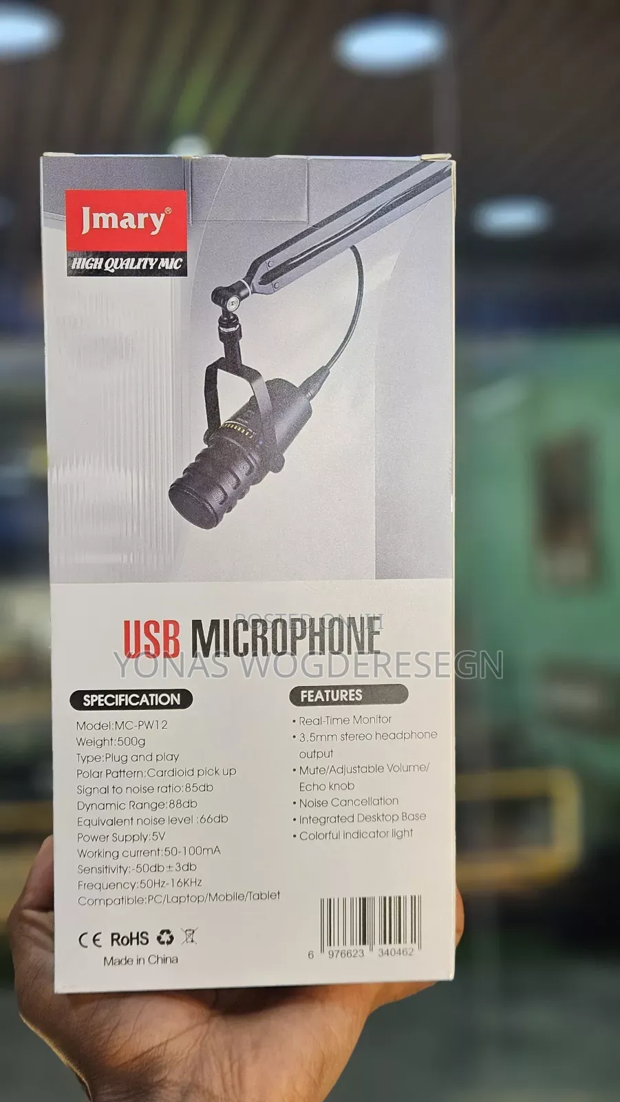 Jmary Mc-Pw12 Usb Microphone – High Quality Recording Mic