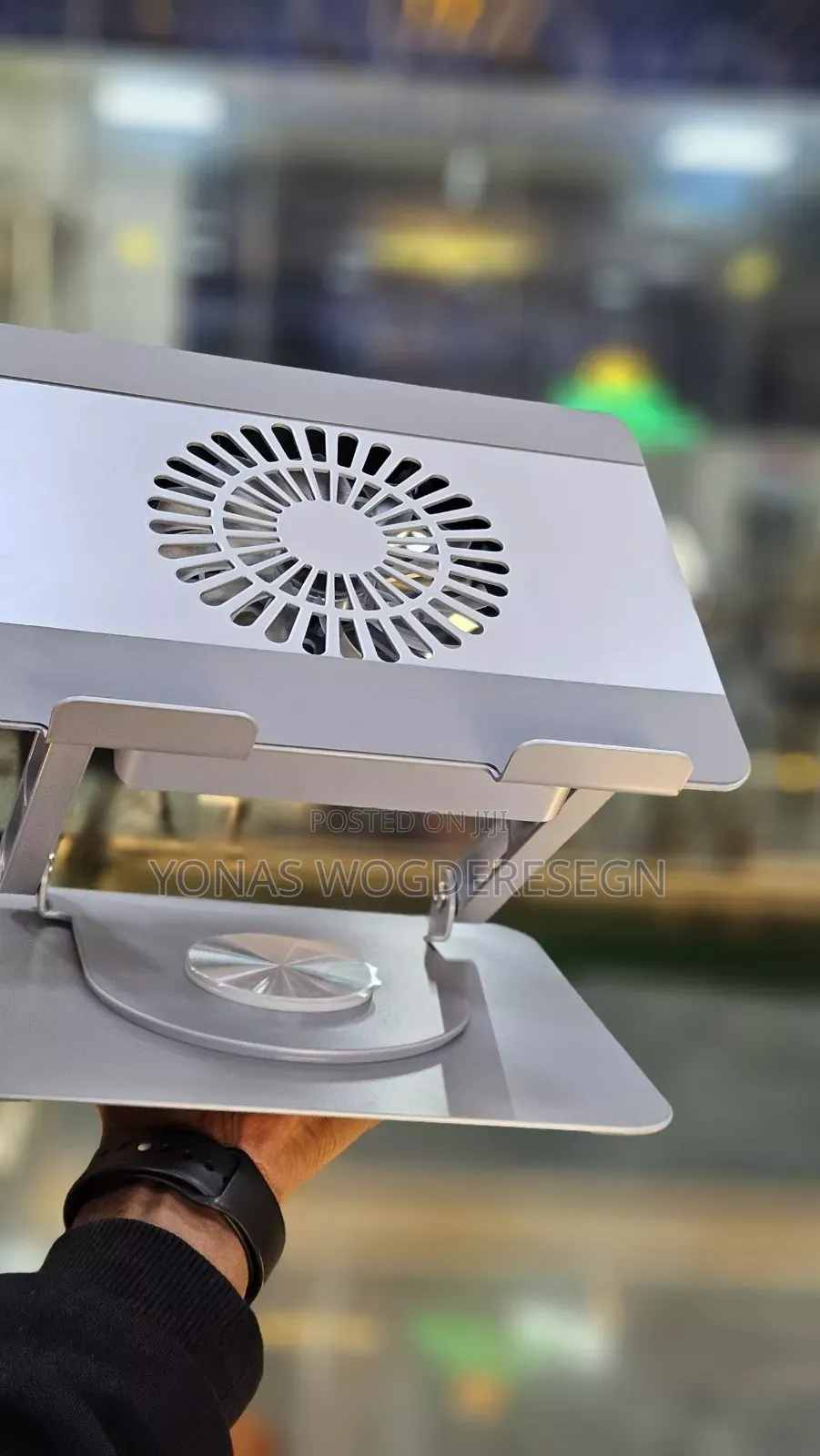 Laptop Cooling Stand With Built-in Fan – Adjustable Portable Cooler