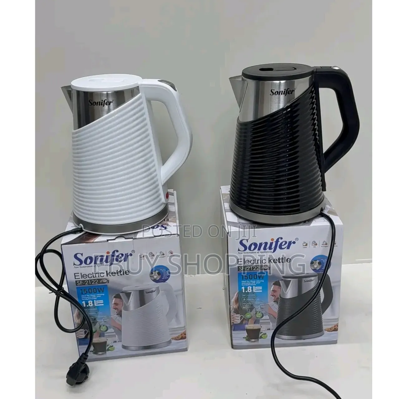 Sonifer Sf-2122 Cool-Touch Handle Boil-Dry Safety Kettle