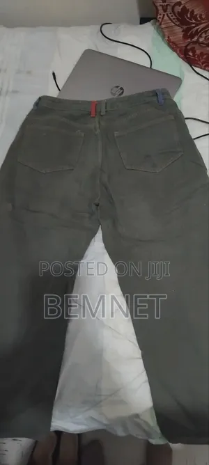 High Quality Jeans Navy Green