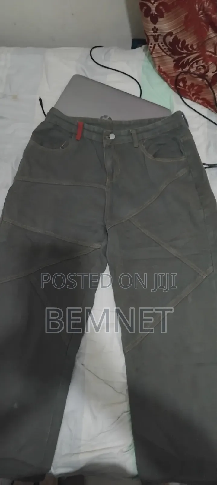 High Quality Jeans Navy Green