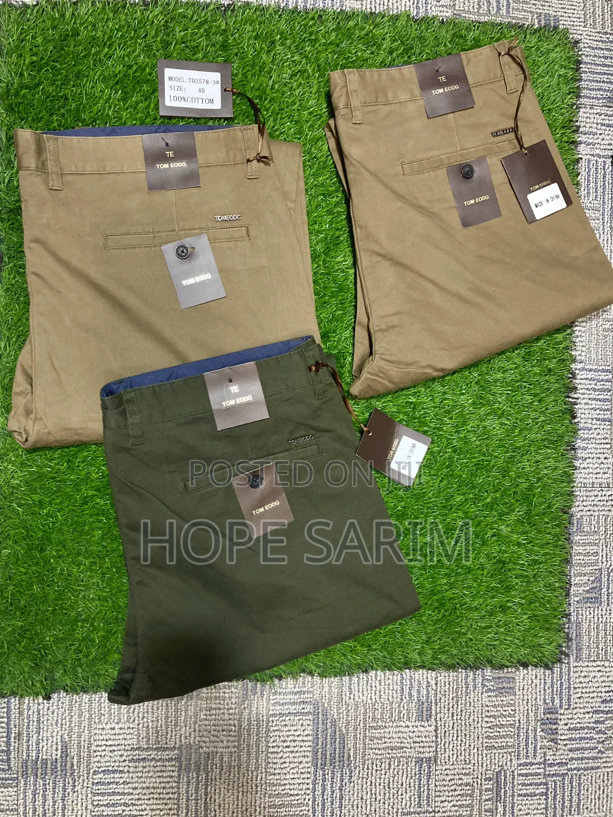 High Quality Tom Edog Men's Trousers