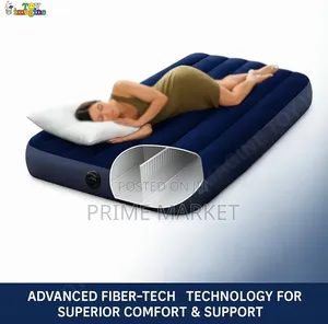 Intex Air Bed (Full/Double)–137×191×25 Cm |Spacious for 1–2 Peoples