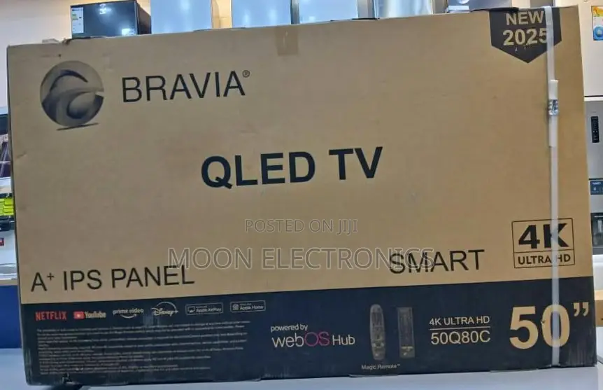 Bravia 50” Qled Smart Tv – Uhd | Webos Hub | 2025 Model