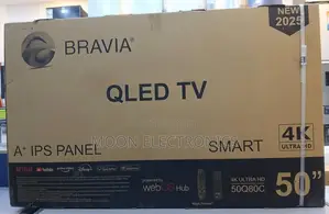Bravia 50” Qled Smart Tv – Uhd | Webos Hub | 2025 Model