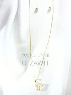 Butterfly Necklace With Earring