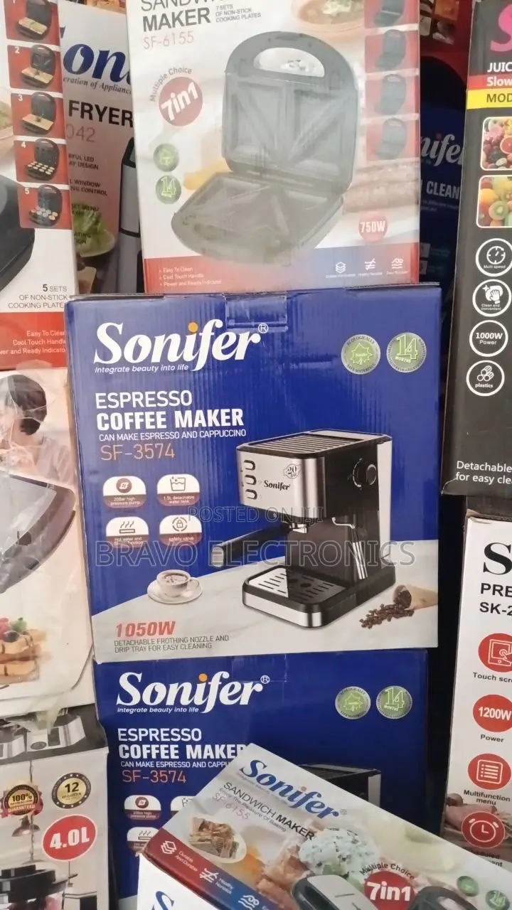 Sonifer Coffee Maker 20 Bar | Espresso Machine | Rich Strong Coffee