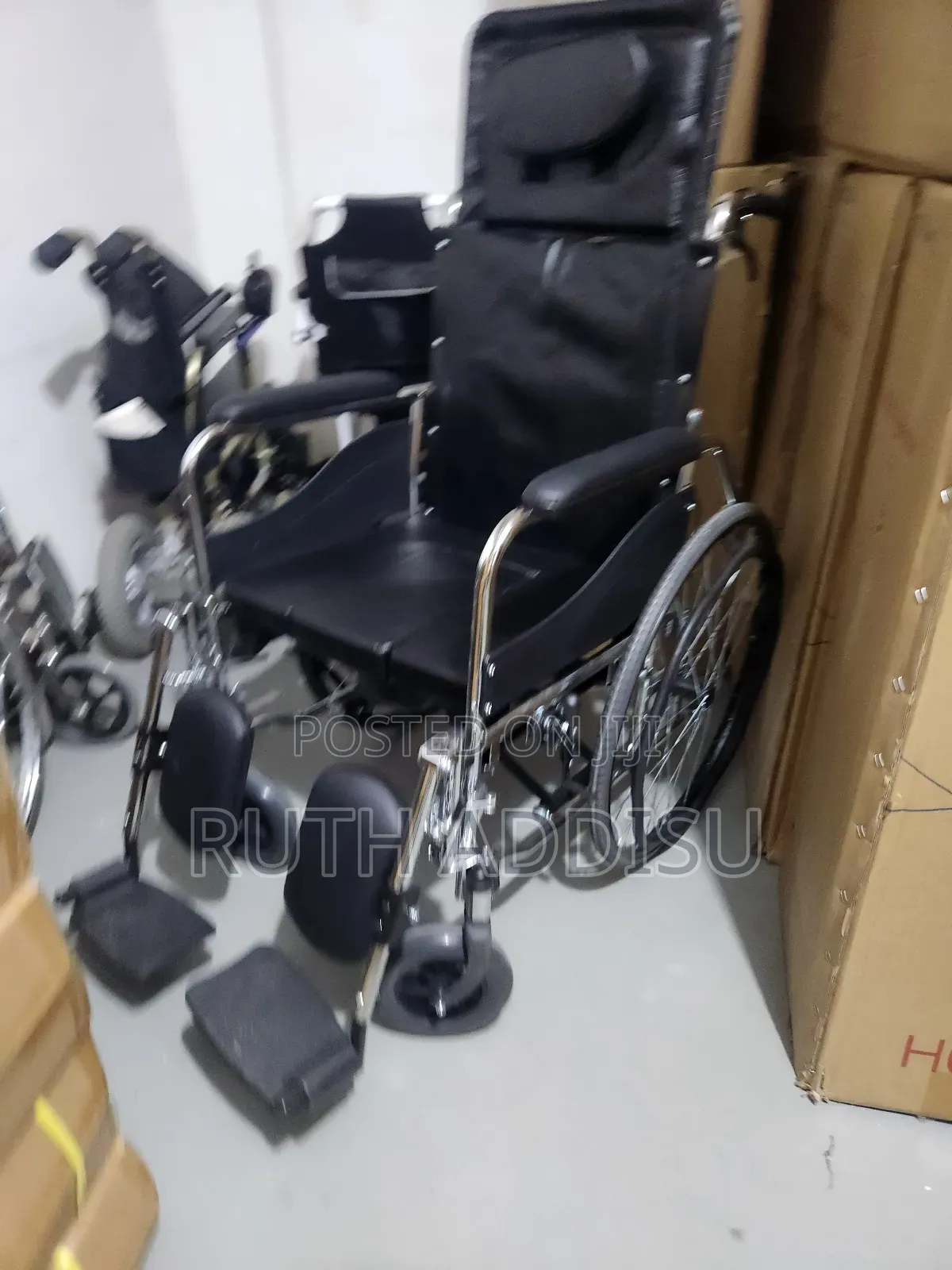 Nanana Wheelchair Full Reclining Standard, Elevating Leg Rest ዊልቸር ሚተኛ