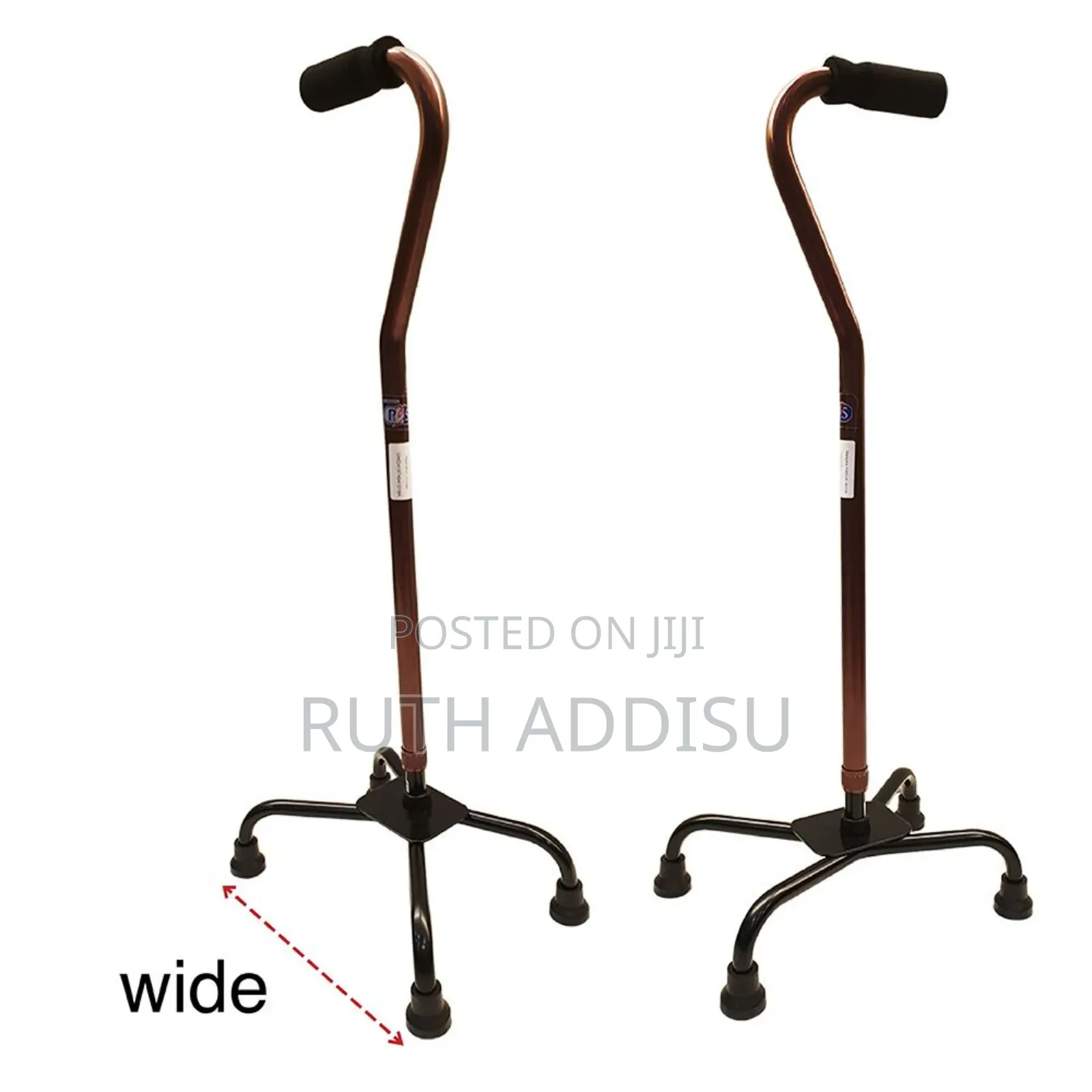Quad Cane, a Mobility Aid Designed to Provide More Stability Than