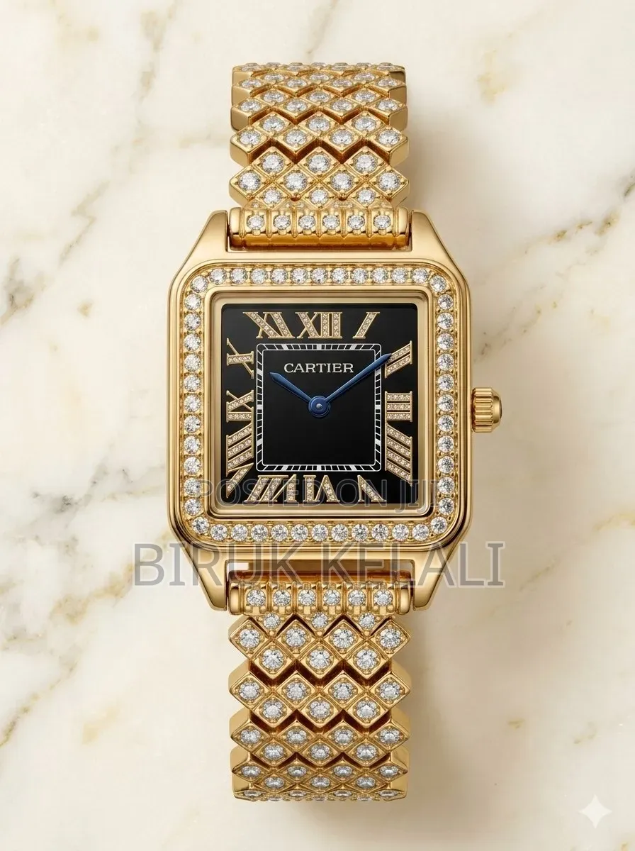 Gold-Toned Women's Wristwatch Featuring a Square Case