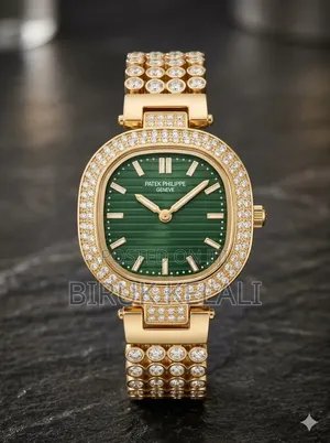 Gold-Toned Women's Wristwatch Featuring a Square Case