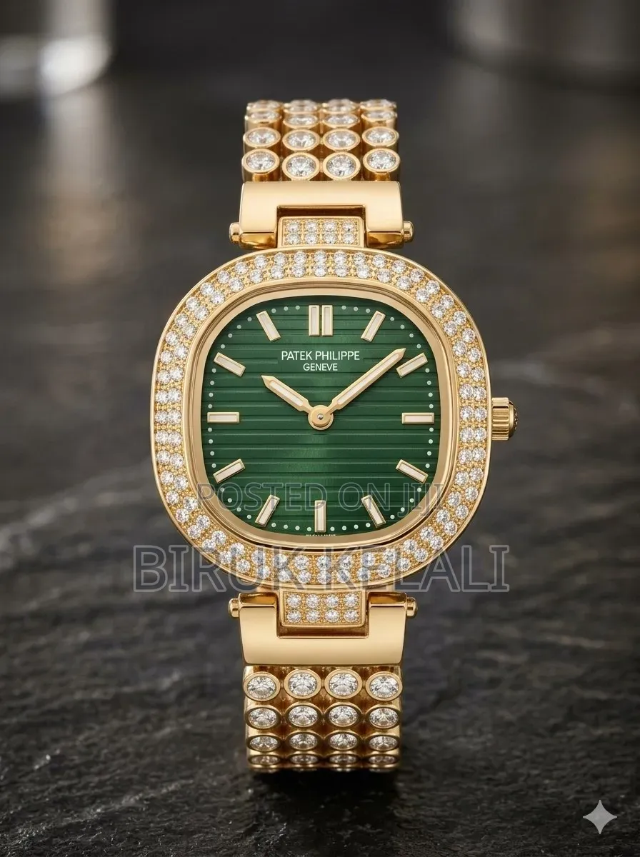 Gold-Toned Women's Wristwatch Featuring a Square Case