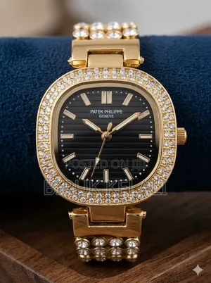 Gold-Toned Women's Wristwatch Featuring a Square Case