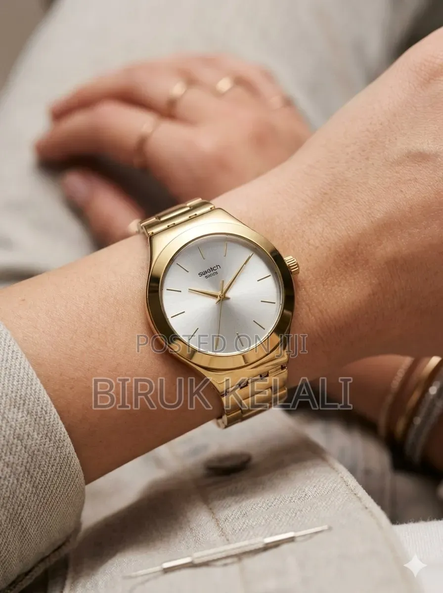 Swatch Skinlingot (Model Syxg100gg), Featuring a Slim, Polished