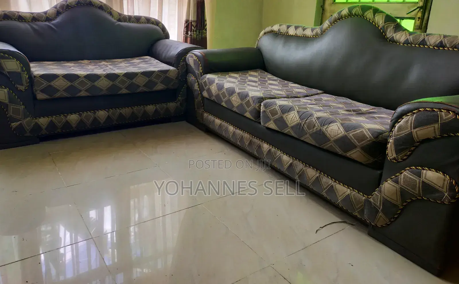 Complete 4-piece Living Room Sofa Set – Seats 8 Total