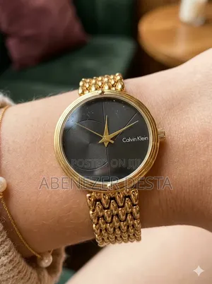Calvin Klein Women's Watch Featuring a Gold-Toned Stainless Steel
