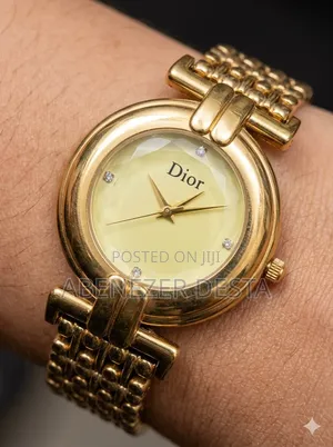 Vintage Christian Dior Women's Watch Features a Gold-Plated Case,