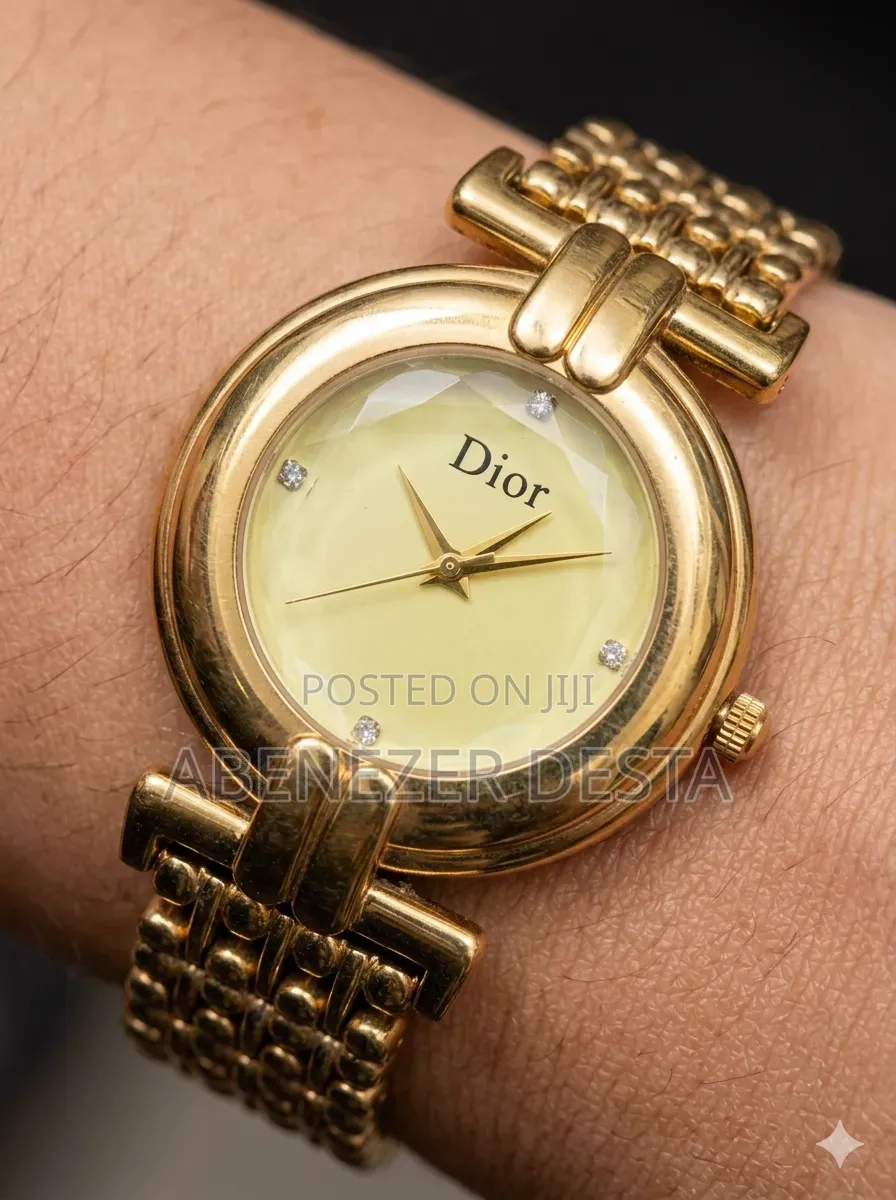 Vintage Christian Dior Women's Watch Features a Gold-Plated Case,