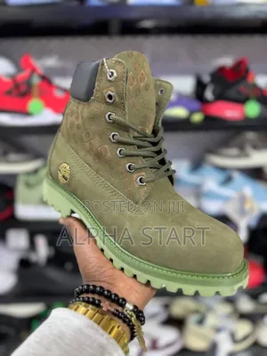 Timberland Green Color High Master Quality Boots Boots Shoes