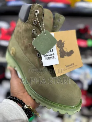 Timberland Green Color High Master Quality Boots Boots Shoes