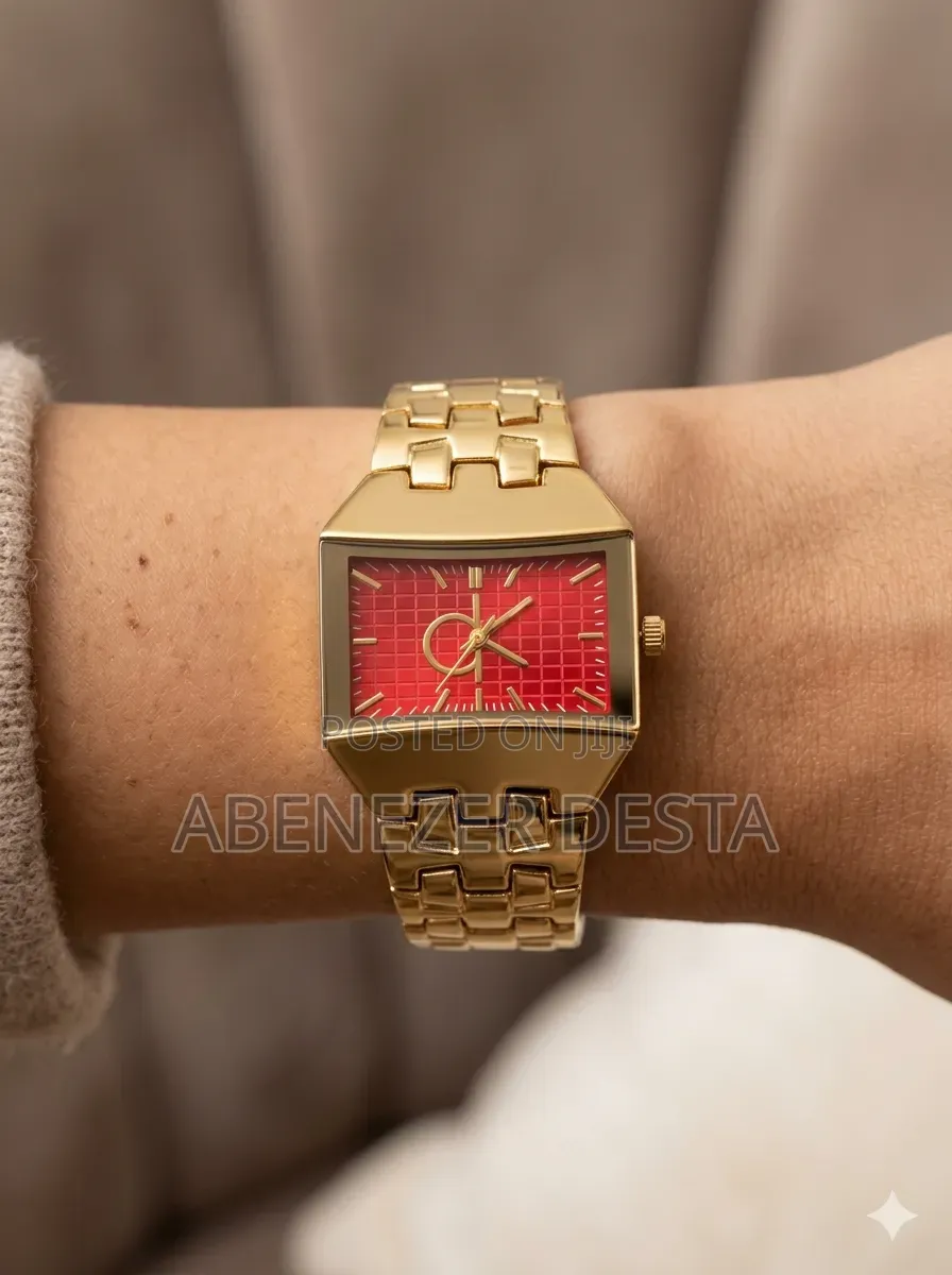 Golden by Red Calvin Klein (Ck) Women's Watch.