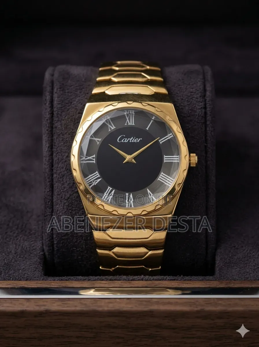 Cartier Santos Octagon, Likely Featuring an Case and Bracelet