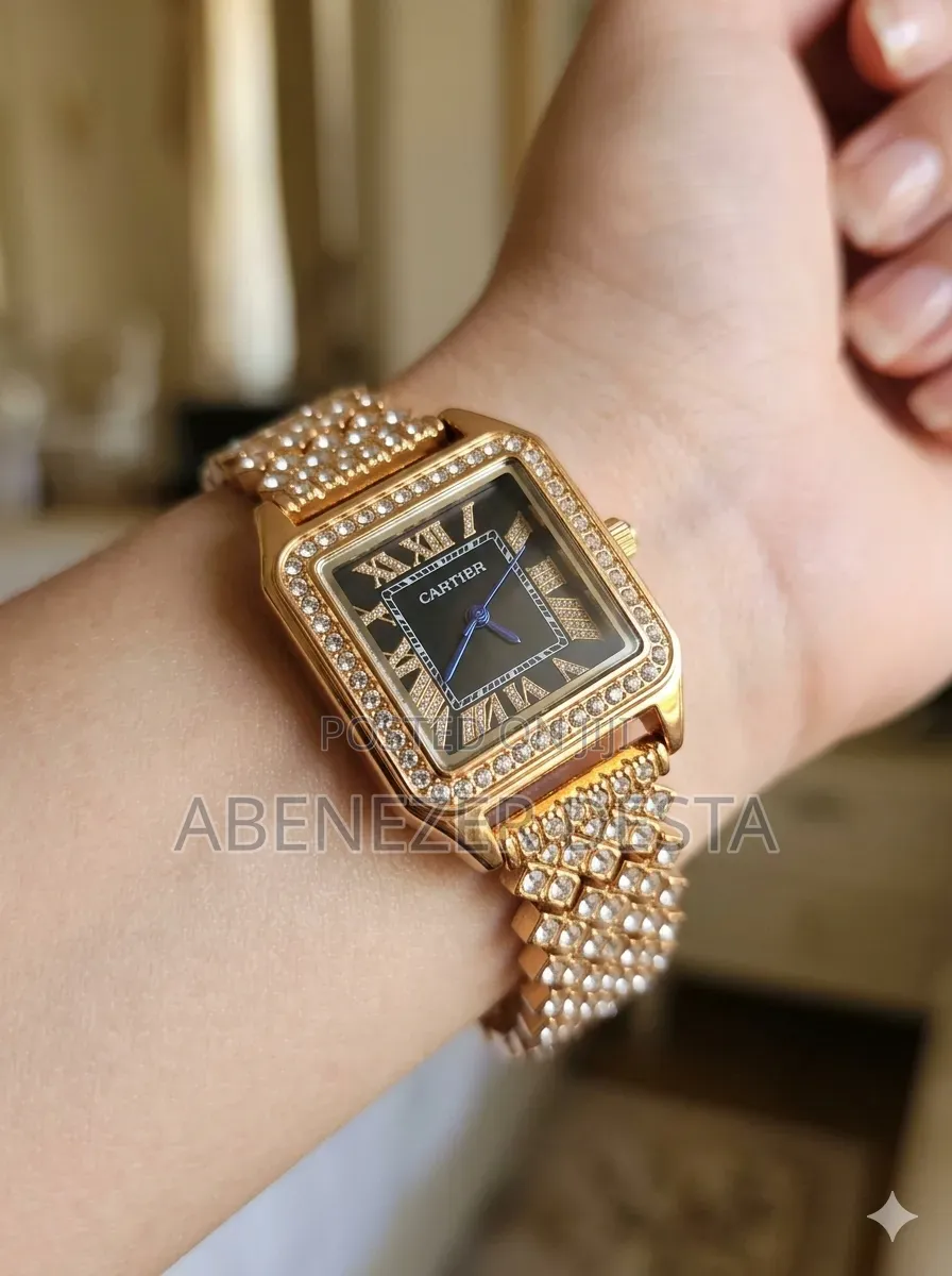 Cartier Women's Luxury-Style Wristwatch Featuring a Square