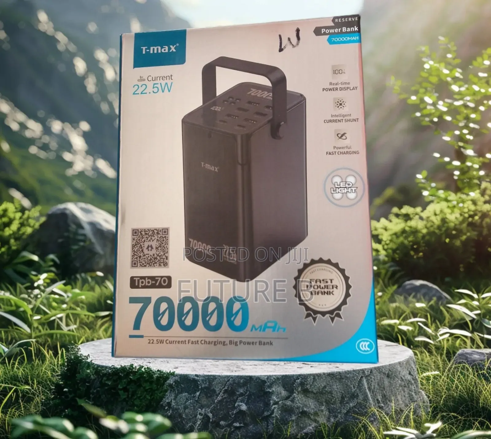 T Max 70000mah Powerbank : Smart Charging Technology.