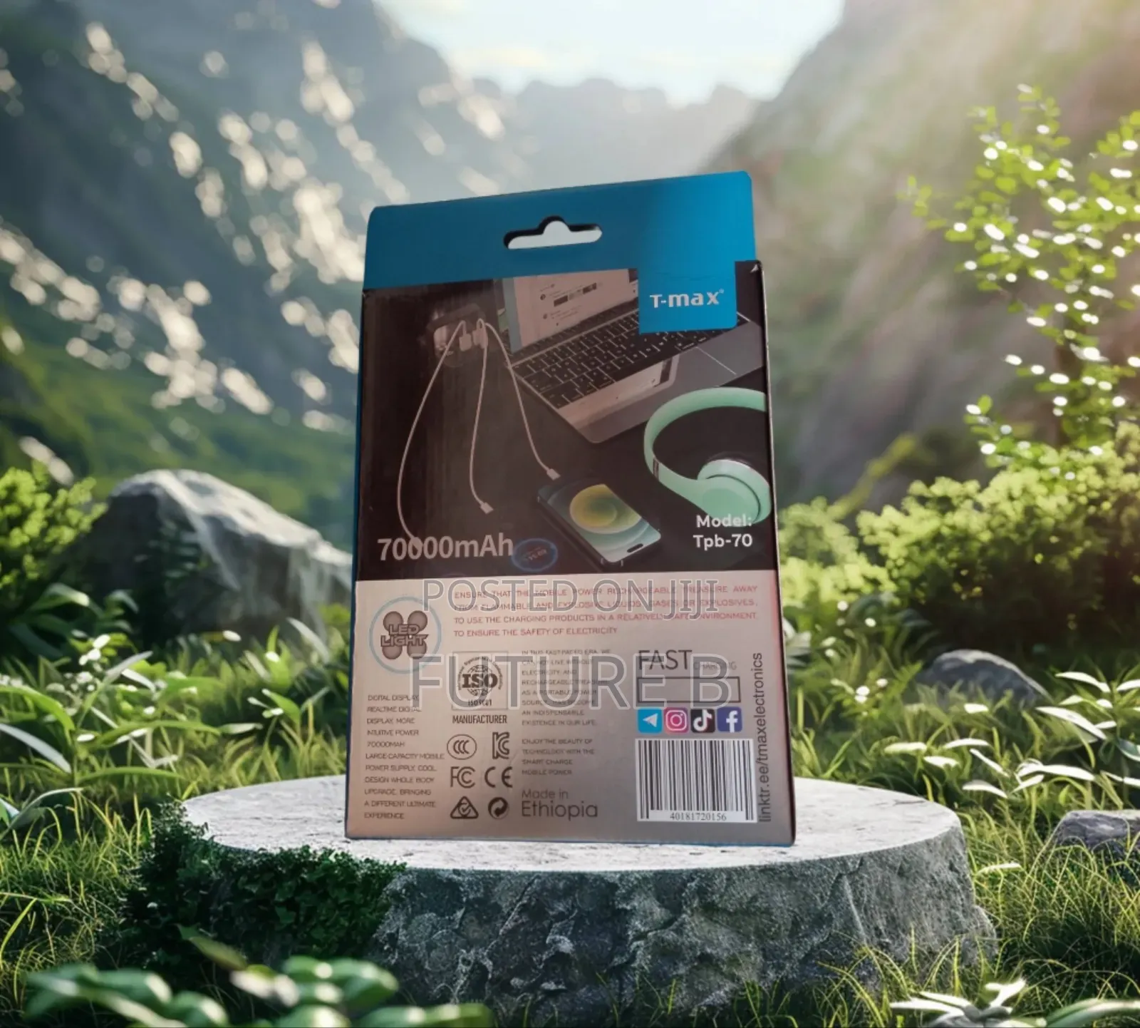 T Max 70000mah Powerbank : Smart Charging Technology.