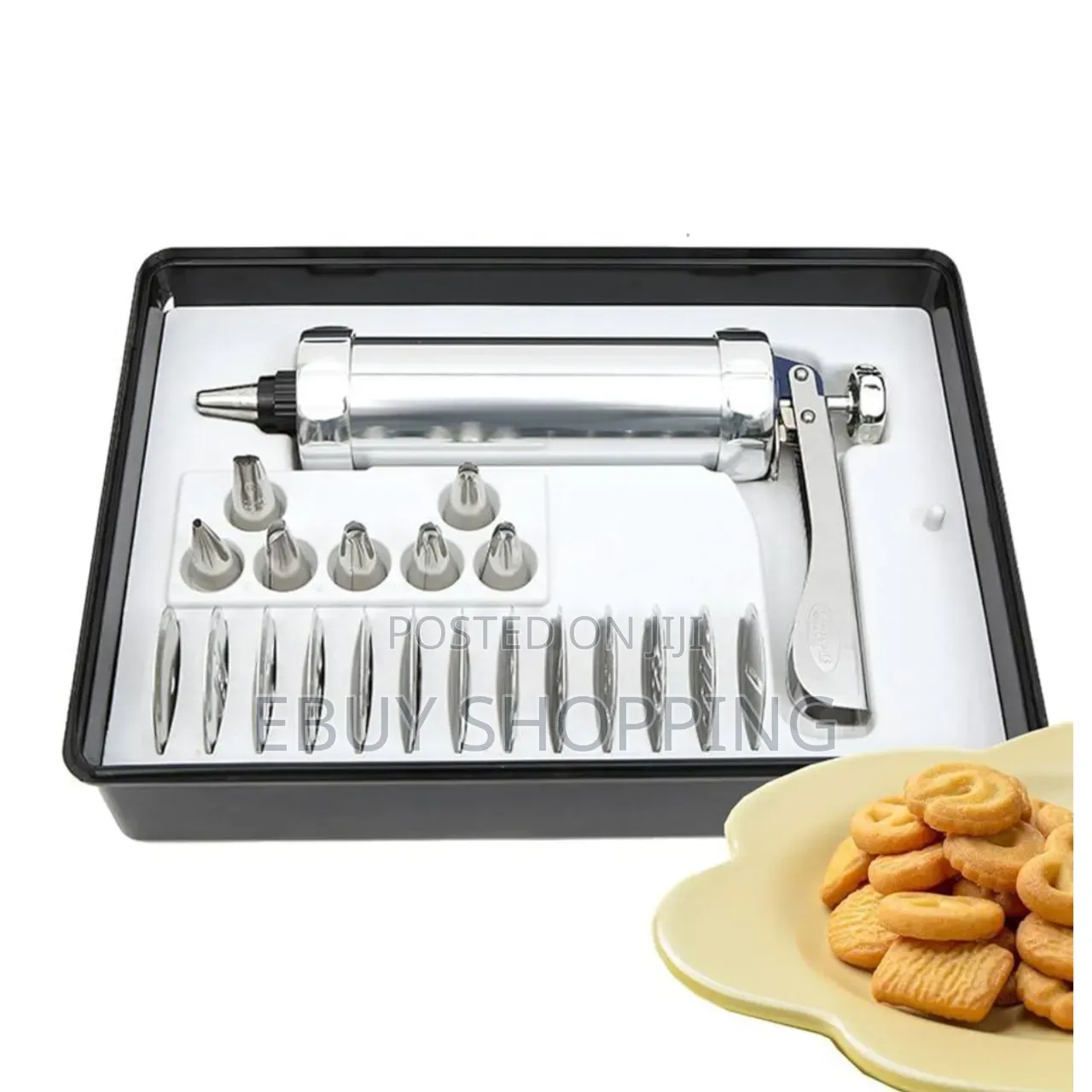 Rust-Resistant Stainless Steel Cookie Pastry Press Set