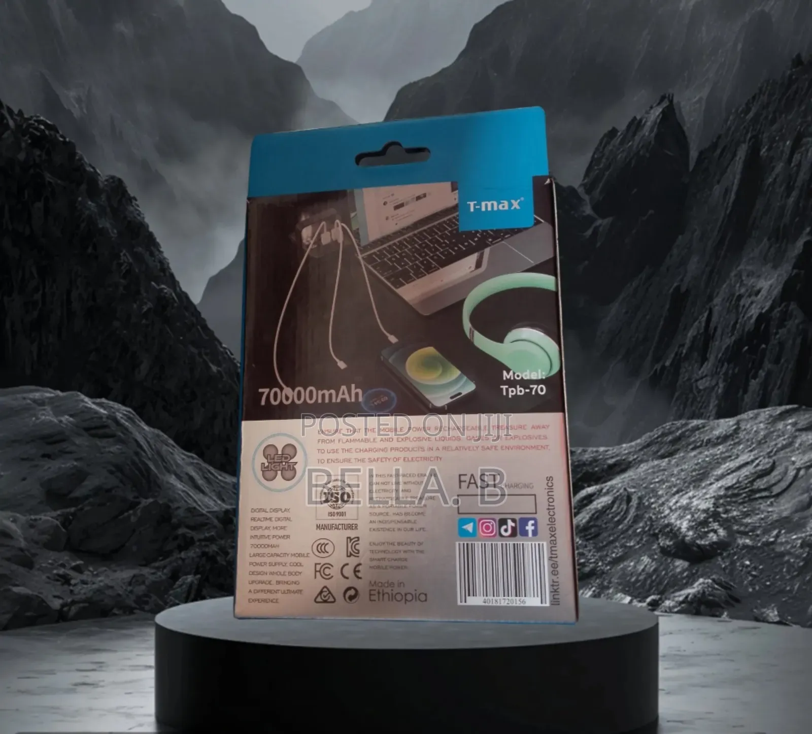 T- Max Powerbank 70000mah : Maximum Capacity, Maximum Convenience.