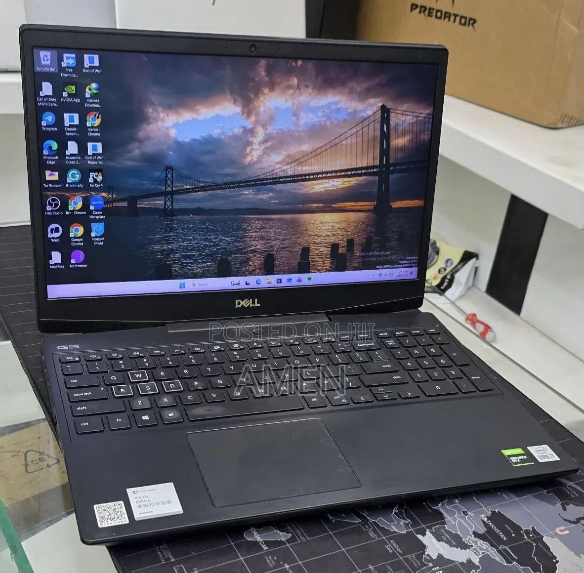 New Laptop Dell G15 5511 32GB Intel Core i7 SSD 512GB