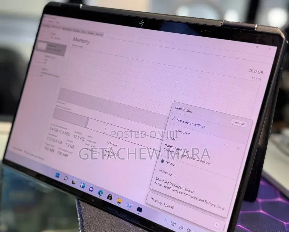 New Laptop HP Spectre 16GB Intel Core i7 SSD 1T