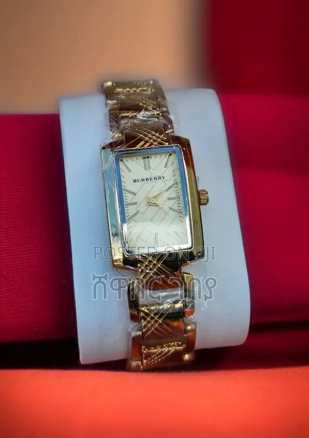 Original Burberry Check Gold Women's Watch - Luxury Fashion for