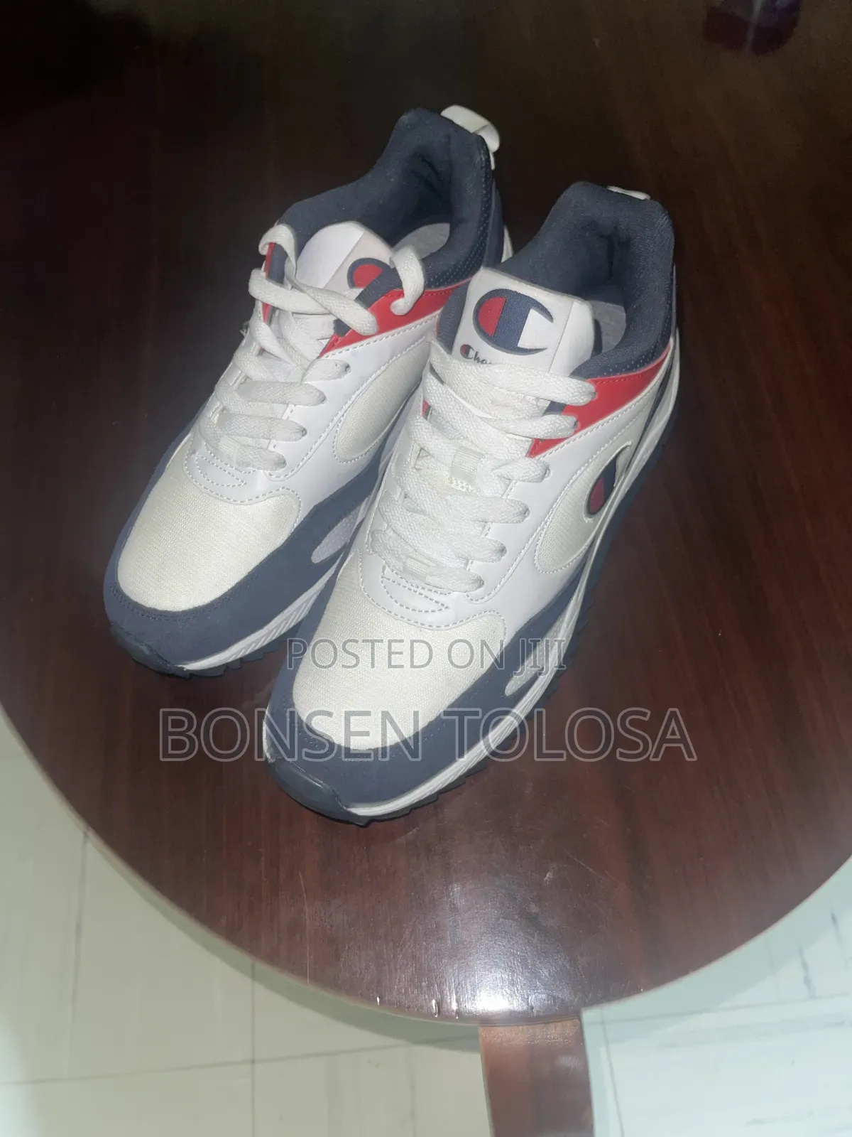 Champion Retro Low Sneakers Trainers Sports Men Shoes White/Navy/Red