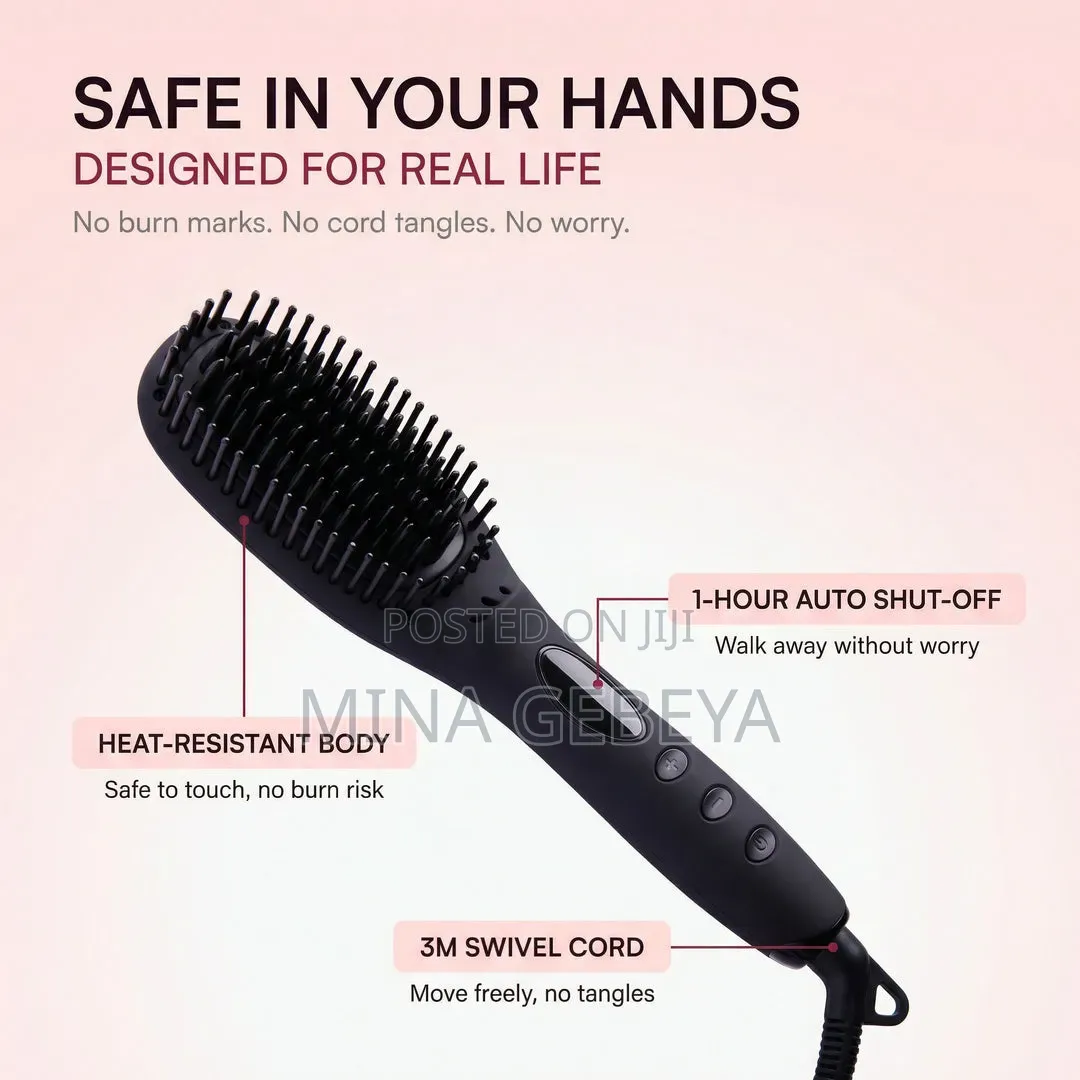 Pro Gemei Professional Hair Straightner Brush