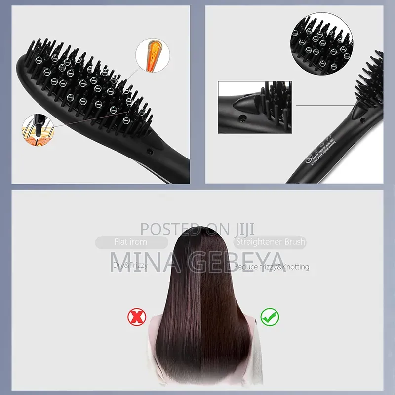 Pro Gemei Professional Hair Straightner Brush