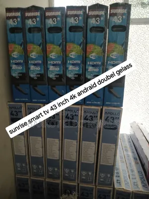 Sunrise Smart Tv 43 Inch Andraid Dobel Gelass 2026 Quality Brand Tv